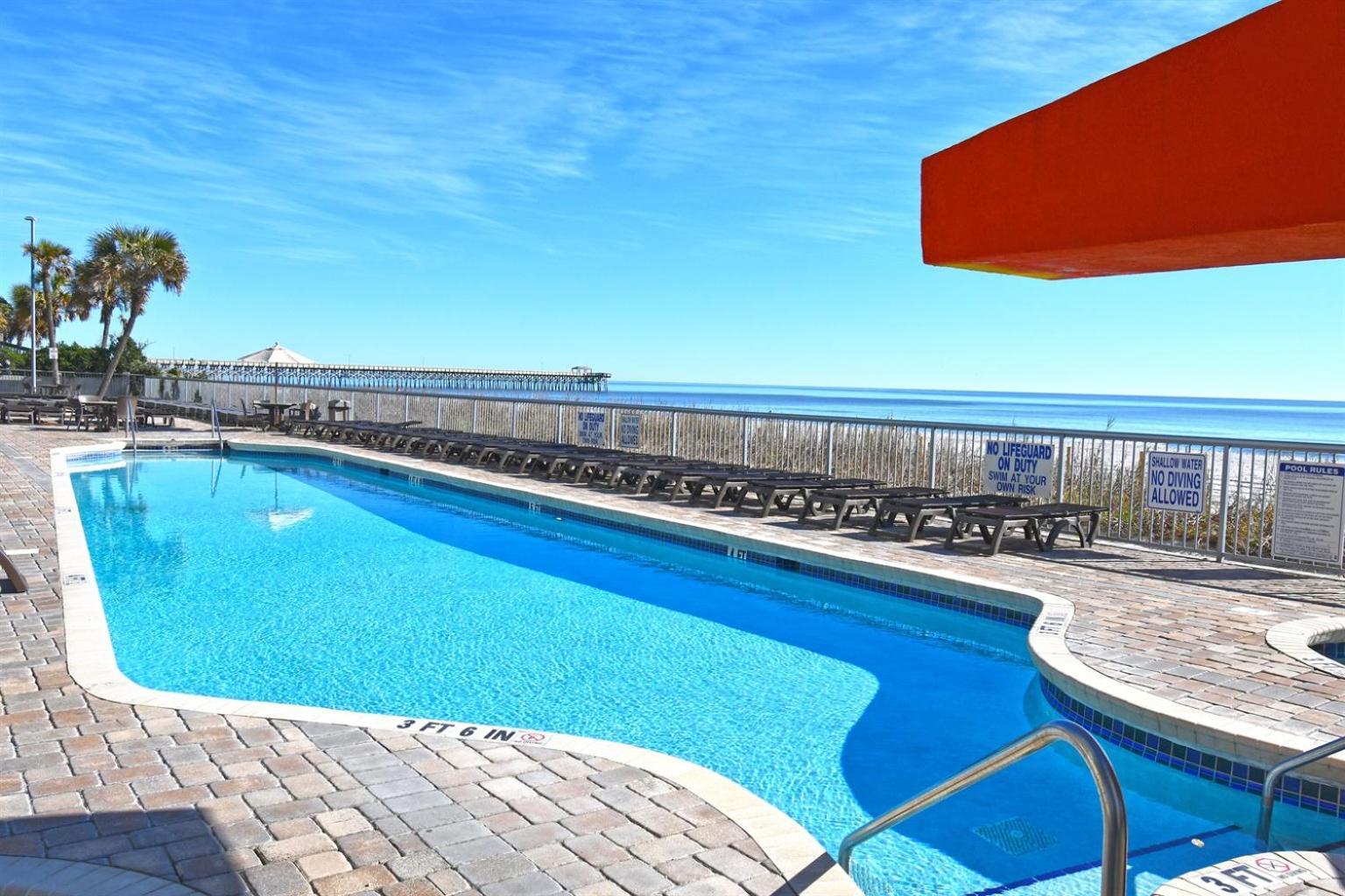 Villa 7Th Floor! Modern Building, Direct Oceanfront View Myrtle Beach Esterno foto