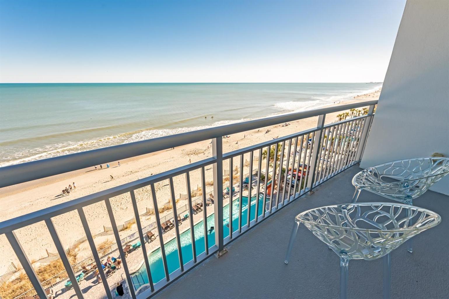 Villa 7Th Floor! Modern Building, Direct Oceanfront View Myrtle Beach Esterno foto